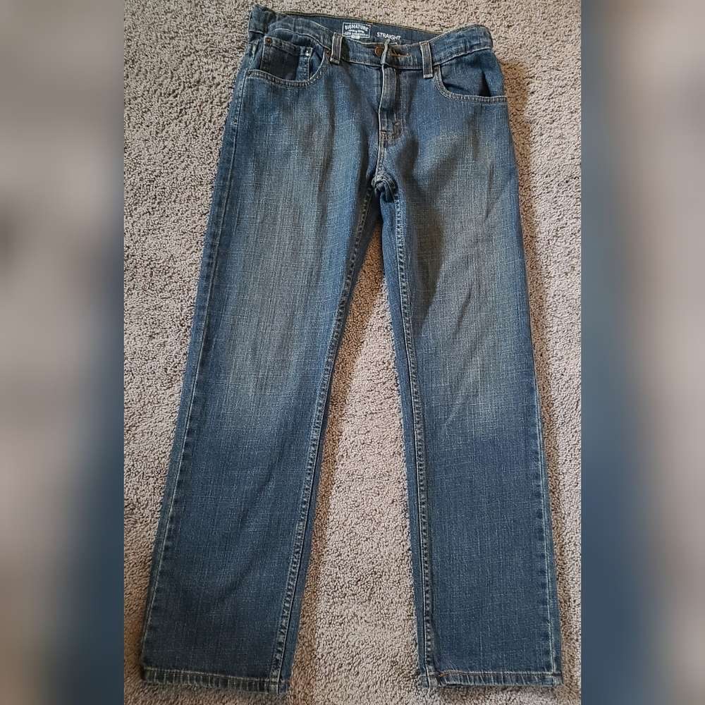 Boy's Blue Jeans with adjustable waist. Sz 14R